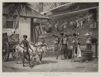 The War in the East, Coaling a Chinese Cruiser